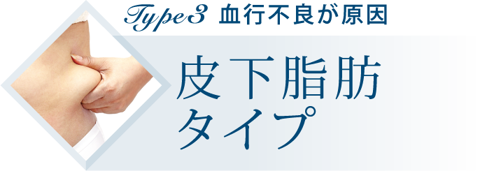 血行不良が原因皮下脂肪タイプ