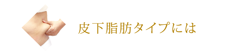 皮下脂肪タイプには