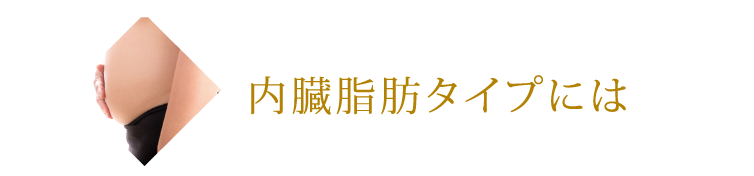 内臓脂肪タイプには